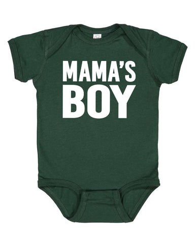 MAMA'S BOY FOREST BABY BODYSUIT