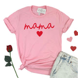 MAMA HEART TEE - PINK