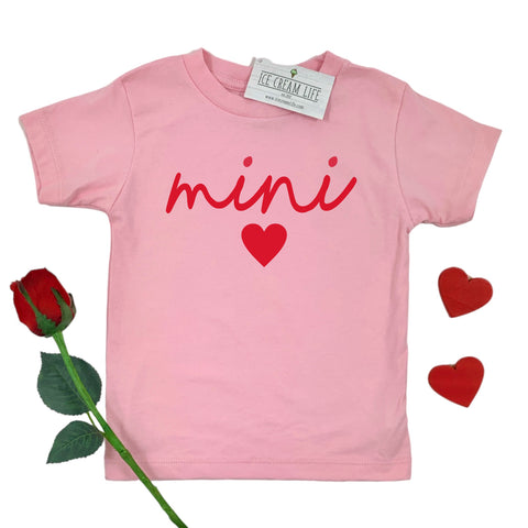 MINI HEART TEE - PINK