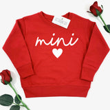 MINI HEART SWEATSHIRT - RED