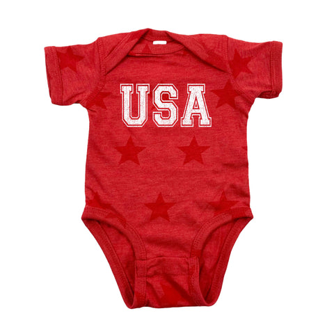 STAR USA BABY BODYSUIT - RED