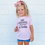 PERSONALIZED PRESCHOOL TEE - PINK