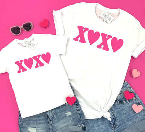 XOXO TEE - KID & ADULT SIZES