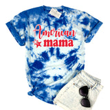 AMERICAN MAMA BLUE TIE DYE SHIRT