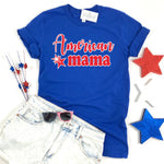 AMERICAN MAMA ROYAL BLUE SHIRT