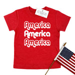 RETRO AMERICA RED SHIRT - KIDS