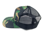 DAD LEATHER PATCH HAT - CAMO