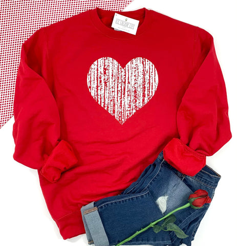 HEART SWEATSHIRT - ADULT