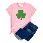 GLITTER SHAMROCK PINK - KID & ADULT SIZES