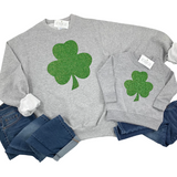 GLITTER SHAMROCK SWEATSHIRT - KIDS