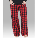 RED & BLACK BUFFALO PLAID FLANNEL PAJAMA PANTS - YOUTH AND ADULT - Ice Cream Life