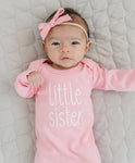 LITTLE SISTER BABY GOWN
