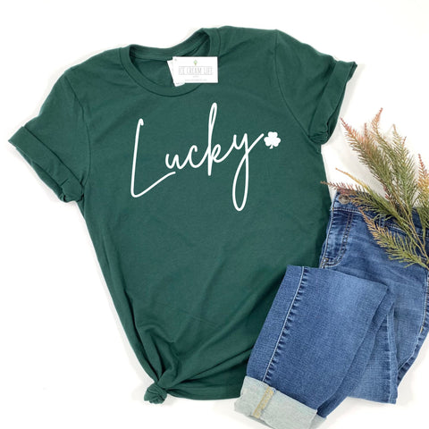 LUCKY SHAMROCK TEE - ADULT