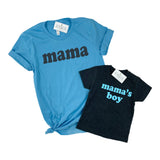 MAMA AND MAMA'S BOY BLUE - SET OF 2 SHIRTS