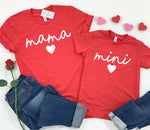 MINI HEART TEE - RED