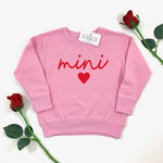 MINI HEART SWEATSHIRT - PINK