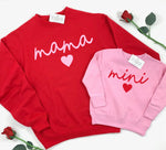 MINI HEART SWEATSHIRT - PINK