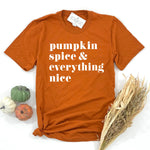 PUMPKIN SPICE AND EVERYTHING NICE - ADULT SHIRT