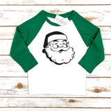 JOLLY SANTA KIDS RAGLAN - GREEN SLEEVES - Ice Cream Life