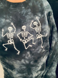 SKELETONS ADULT TIE DYE SWEATSHIRT